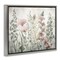 Stupell Industries Blush Wildflower Sprigs Framed Floater Canvas Wall Art Design by Sasha